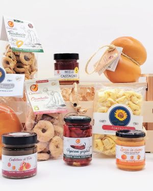 Cacio, tortello, Ciambella, Olio E.V.O. – CASSETTA DEL CIOCIARO C1