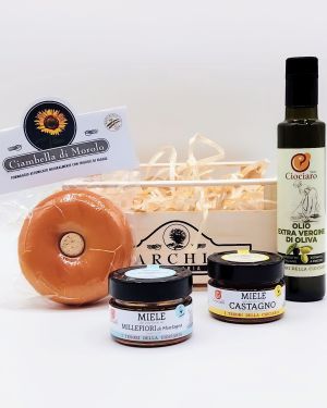 Ciambella di Morolo, miele, olio – Cestello Ciociaro A2