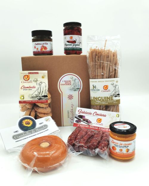 Ciambella, salsicce, fettuccine, peperone di pontecorvo d.o.p.-Green Box Ciociaro G1.1