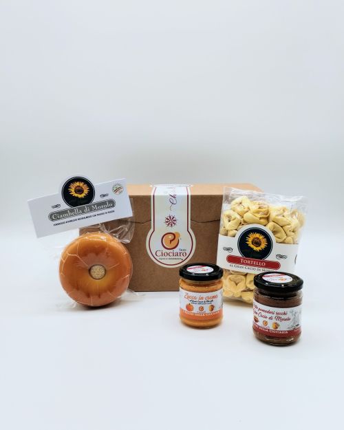 Ciambella, Crema di zucca al gran Cacio, Tortello, pesto-Green Box Ciociaro GM1.1