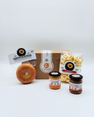 Ciambella, Crema di zucca al gran Cacio, Tortello, pesto-Green Box Ciociaro GM1.1