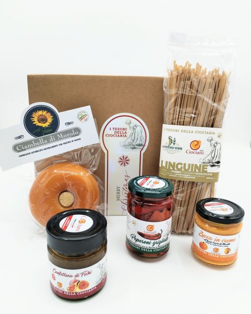 Ciambella, peperone di pontecorvo d.o.p., linguine al farro-Green Box Ciociaro G1